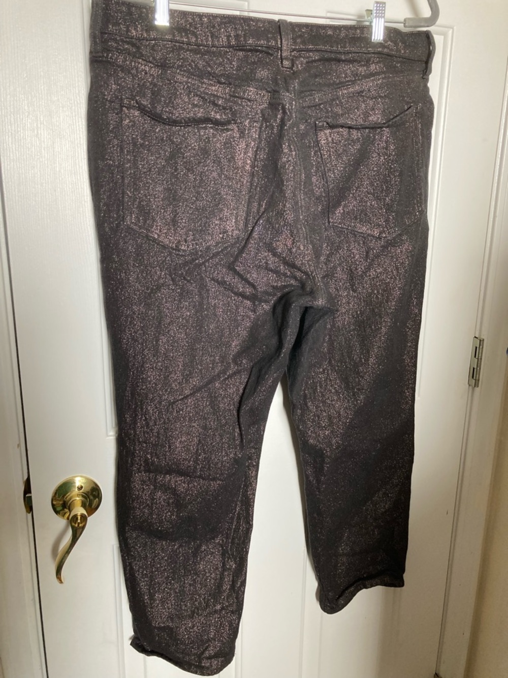 Old Navy Shimmery Brown Cropped Jeans - Picture 3 of 5